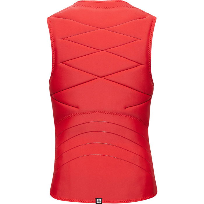 2024 Mystic Womens Ruby Front Zip Impact Vest 35005.230230 - Sunset Red